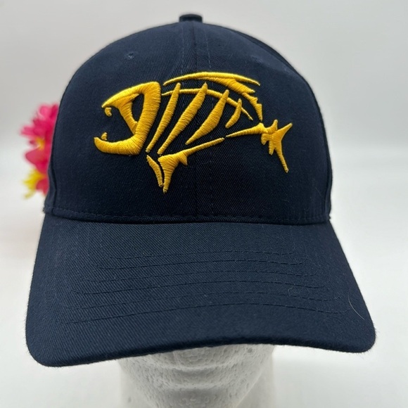 G. Loomis Navy Blue Yellow Baseball Fishing Hat Adjustable HT6321 - Picture 1 of 4